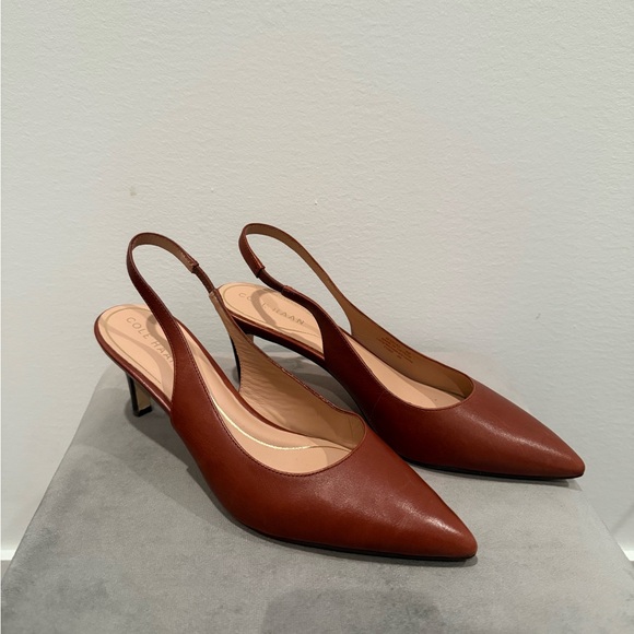 Cole Haan Shoes - Cole Haan Women's Tan Slingback Heels